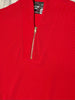 Kristina Ribbed 1/4 Zip Top - Red