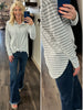 Melodie Mixed Stripe Button-Up