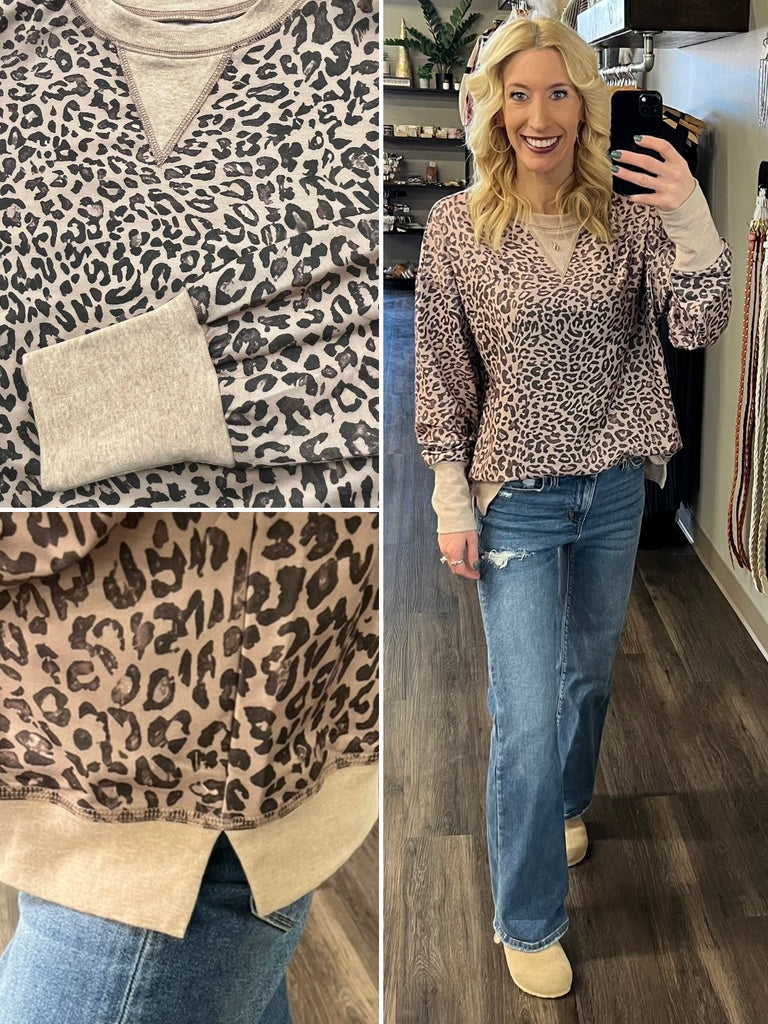 Finley Leopard Pull Over