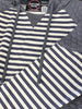 Leeann Striped Hoodie - Grey/Ivory