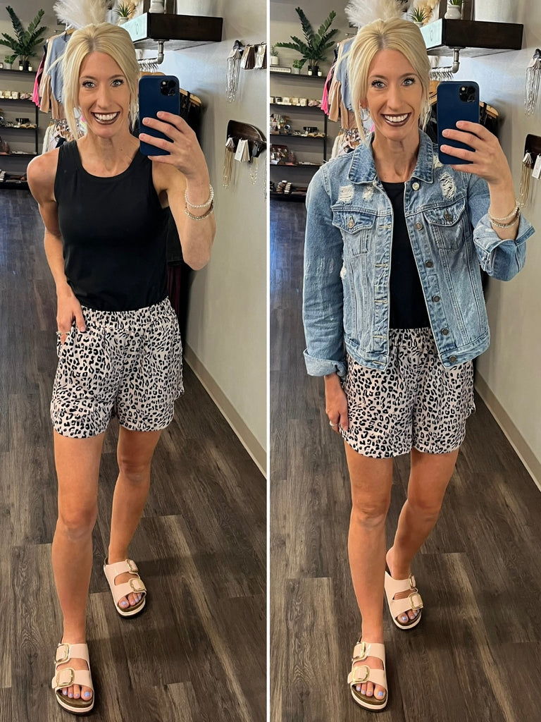 Nicole Ruffled Leopard Set