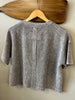 Mia Cropped Pocket Tee - Charcoal