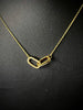 Carla Double Hoop Necklace - Gold