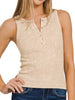 Addie Mineral Wash Tank - Latte