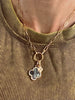 Val Paperclip Charm Necklace