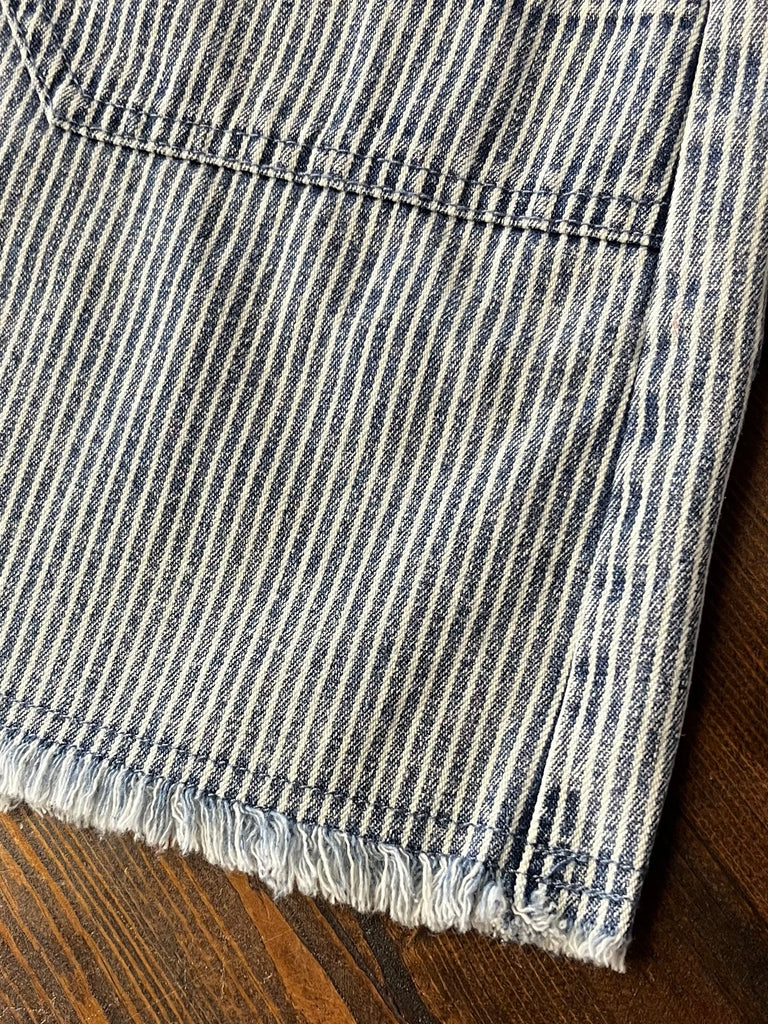 Mila Striped Denim Skirt