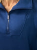 Zoey 1/4 Zip Pullover - Light Navy
