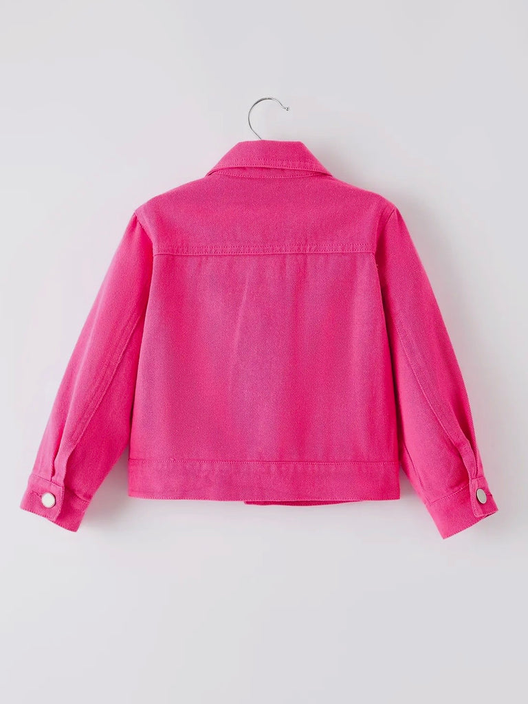 Sandi Hot Pink Denim Jacket - KIDS