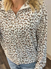 Brynn Cheetah 1/4 Zip Pull Over
