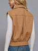 Sarah Collard Vest - Camel