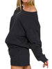 Penelope Crew And Shorts Set - Black