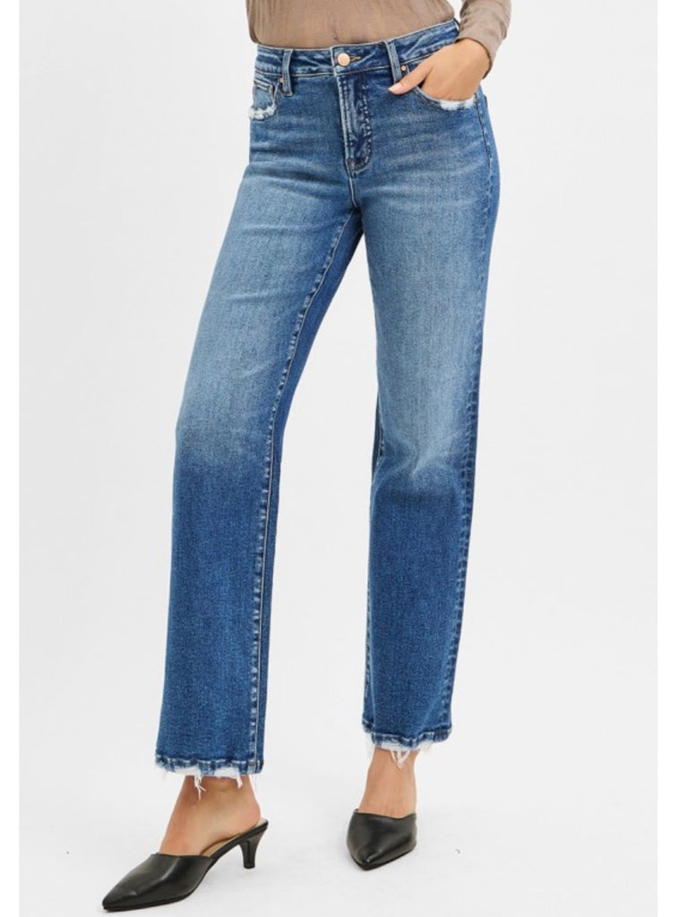 Kassie High-Rise Straight Denim