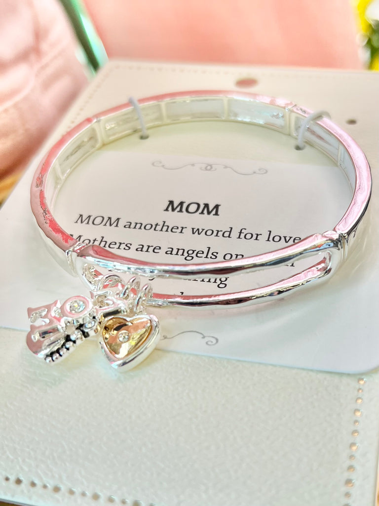 Mom Stretch Bracelet - Silver