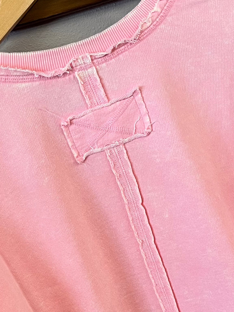 Sara Mineral-Wash Long Sleeve - Blush