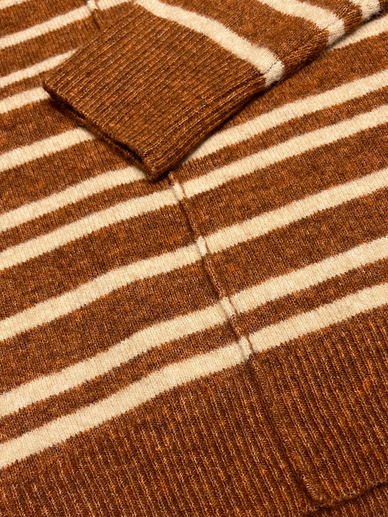 Vivian Striped Sweater - Camel