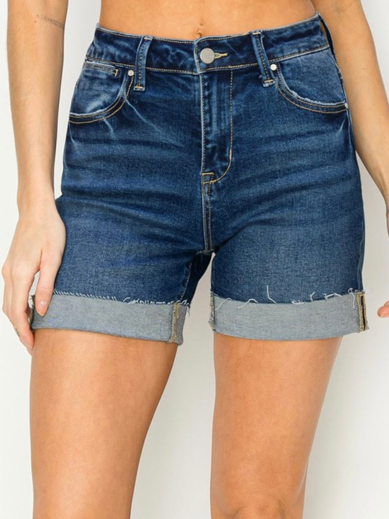 Tasha High-Rise Denim Shorts