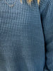 Gracie Knit Sweater - Dusty Blue