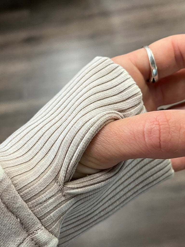 Michelle So-Soft Zip-Up  - Latte