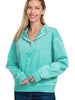 Bea Quarter Zip - Turquoise