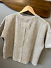Mia Cropped Pocket Tee - Taupe