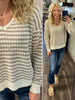Gail Knit Sweater - Mocha/Cream
