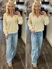 Becky Ribbed V-Neck Top