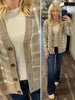 Carmen Plaid Sweater - Mocha/Teal