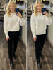 Margo Puff Sleeve Sweater - Ivory
