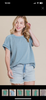 Hallie Ribbed TShirt - Denim