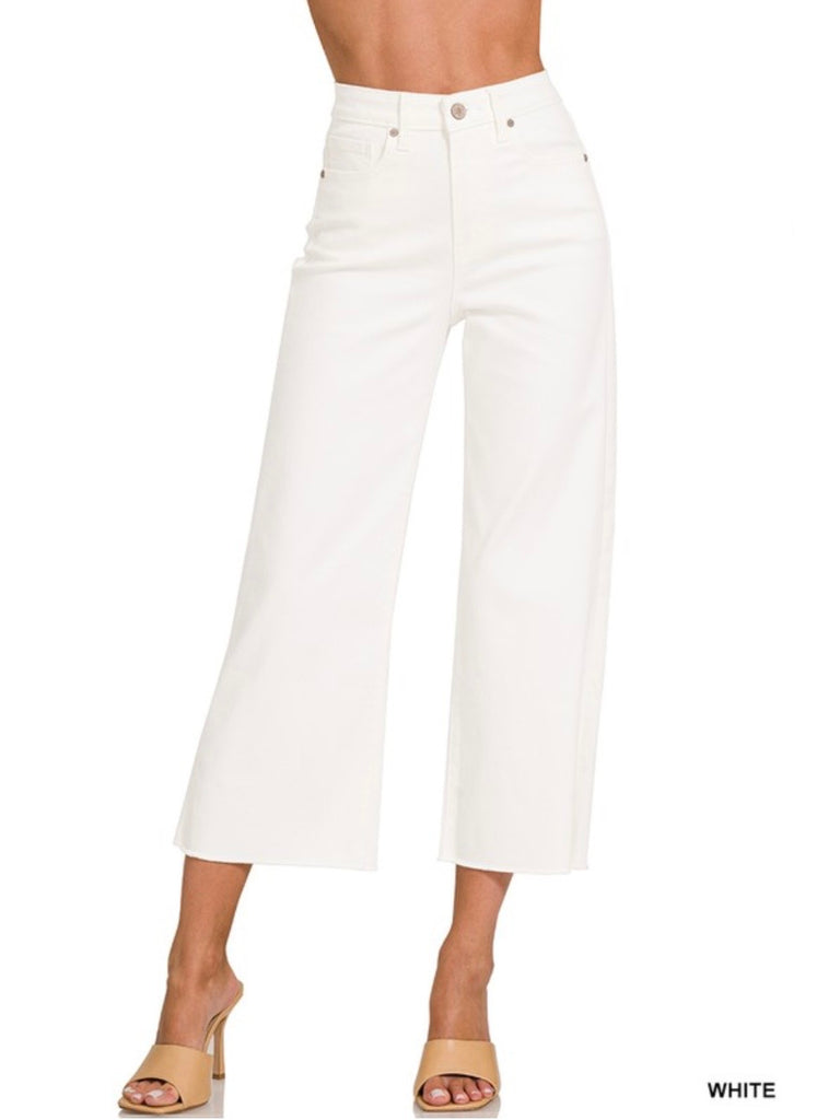 Hattie High-Rise Wide-Leg Crops