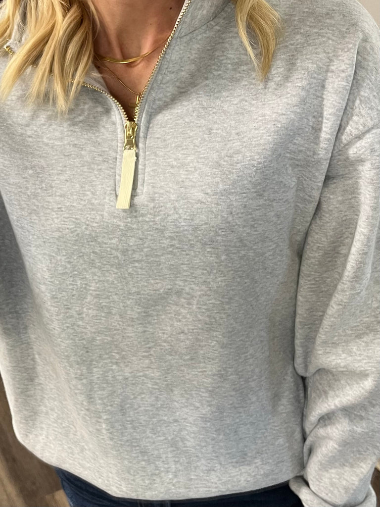 Sam Gold Accent Quarter Zip - Grey