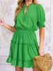 Robin Emerald Ruffle Dress
