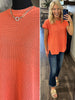 Elodie Knitted Top - Coral
