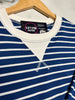 Aubrie Striped Crewneck - Light Navy