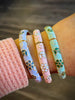 Floral Hinge Bracelets - Multi