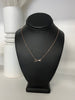 Destiny Crossed Necklace - Rose Gold