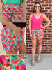 Julia Pink Floral Shorts