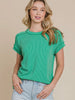 Hallie Ribbed TShirt - Green
