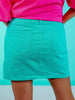 Noelle Denim Skirt - Turquoise