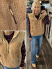 Allie Sherpa Pullover Vest - Camel