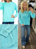 Blair Scuba Crewneck - Turquoise