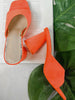 Orange Pump Heels