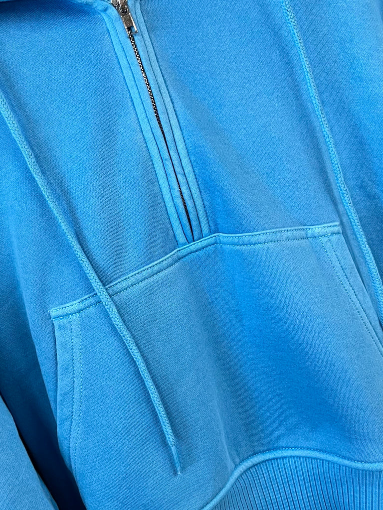 Morgan 1/2 Zip Hoodie - Deep Sky