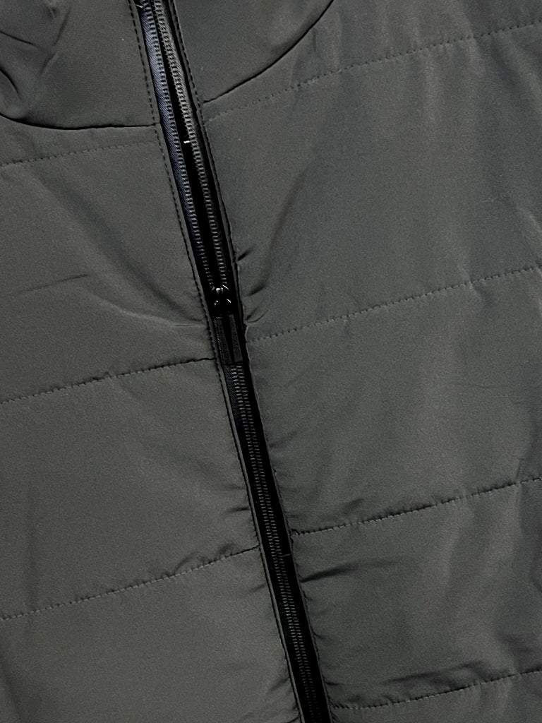 Chris Contrast Accent Vest - Gray/Black