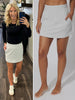Kate Cloud Plush Skort - Lt. Gray
