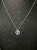 Holli Hammered Disc Necklace - Silver