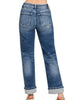 Jenae Straight Cuffed Denim