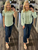 Alexa Striped Tee - Green