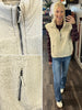 Allie Sherpa Pullover Vest - Cream