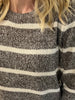 Avery Striped Mocha Sweater